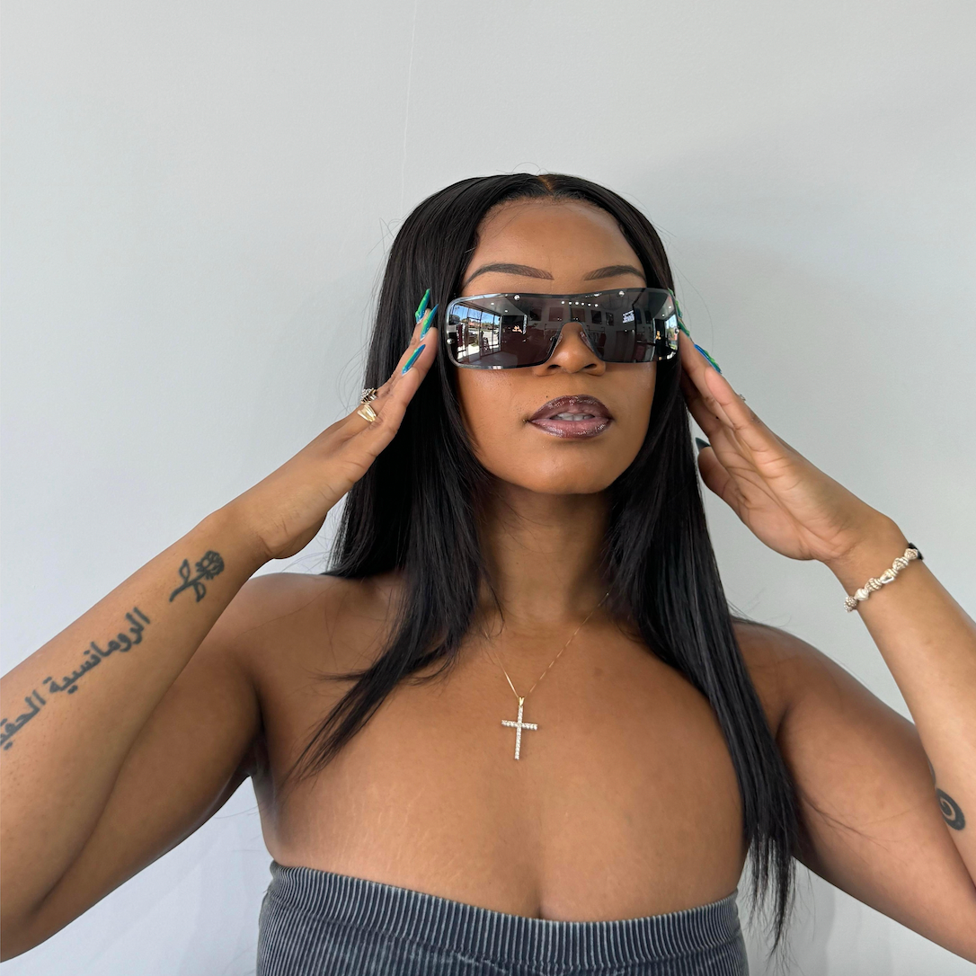 Clear Wireframe Summa Time Fine Sunglasses