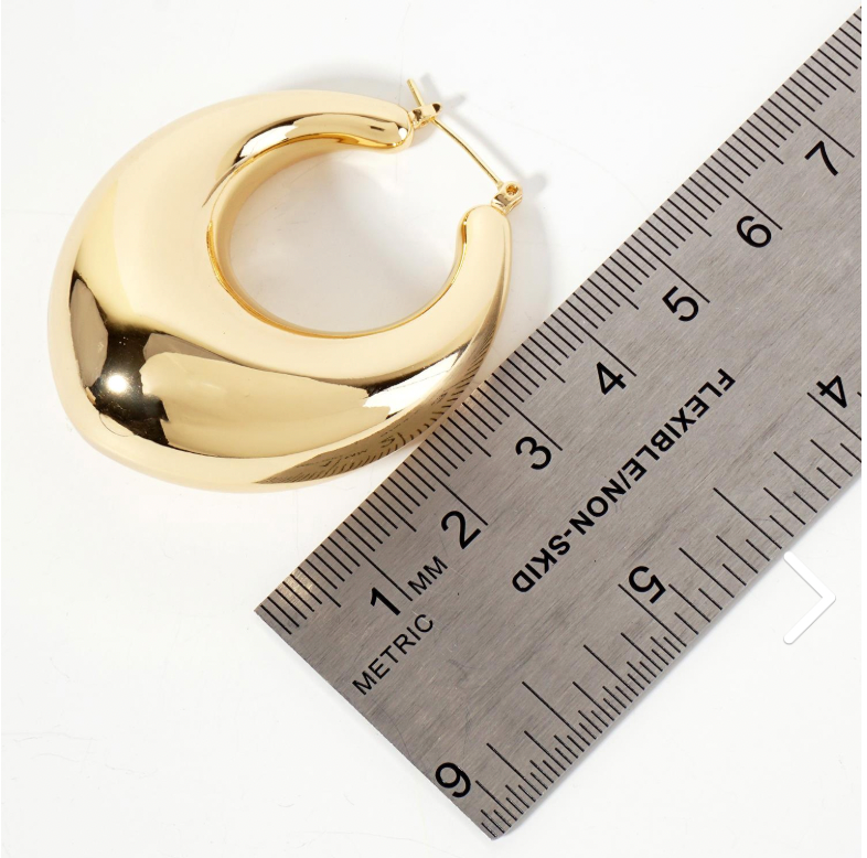 On The Move Chunky Earrings - Gold-Tone Fashion Accessories for Moving Style
