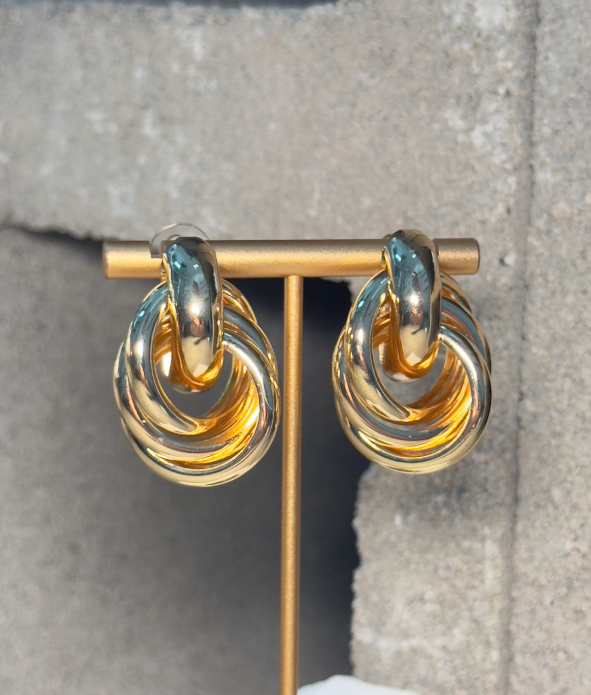 Infinity Hoop Metal Earrings