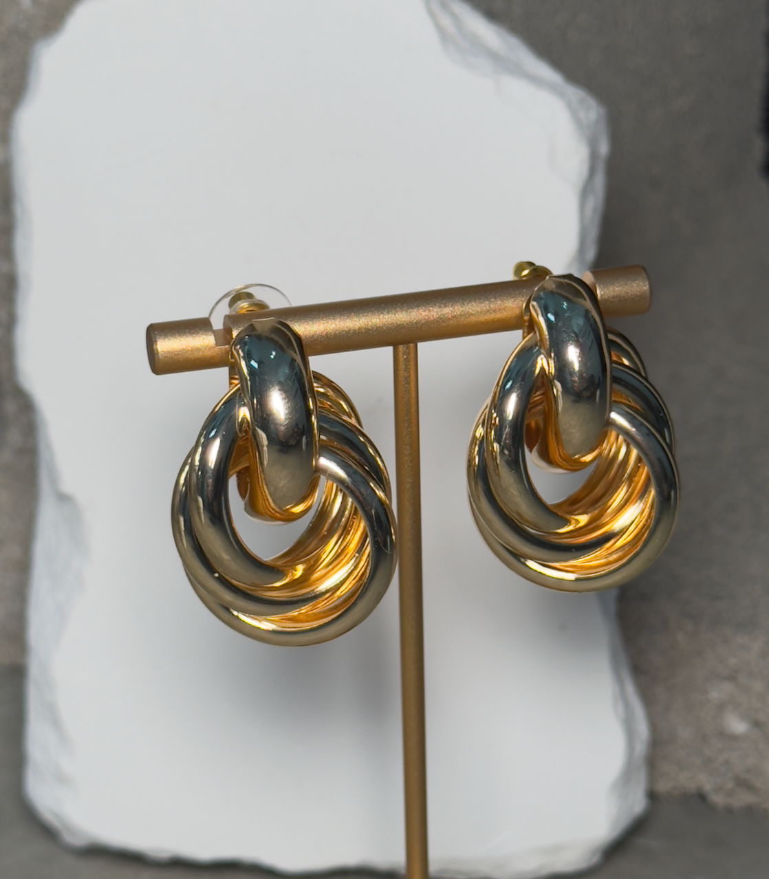 Infinity Hoop Metal Earrings