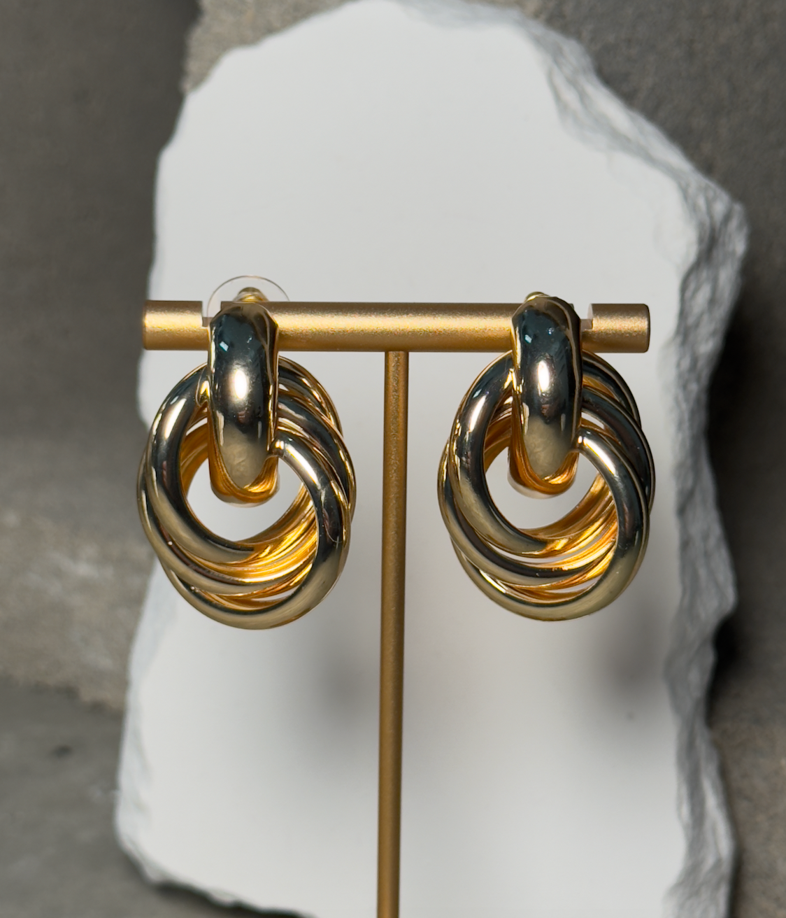 Infinity Hoop Metal Earrings