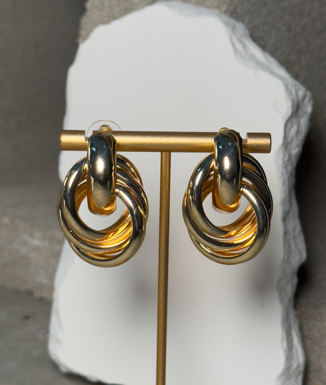 Infinity Hoop Metal Earrings