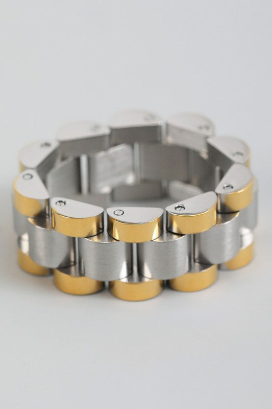 Roly Chain Ring - Gold Toned Chain Design Accessory