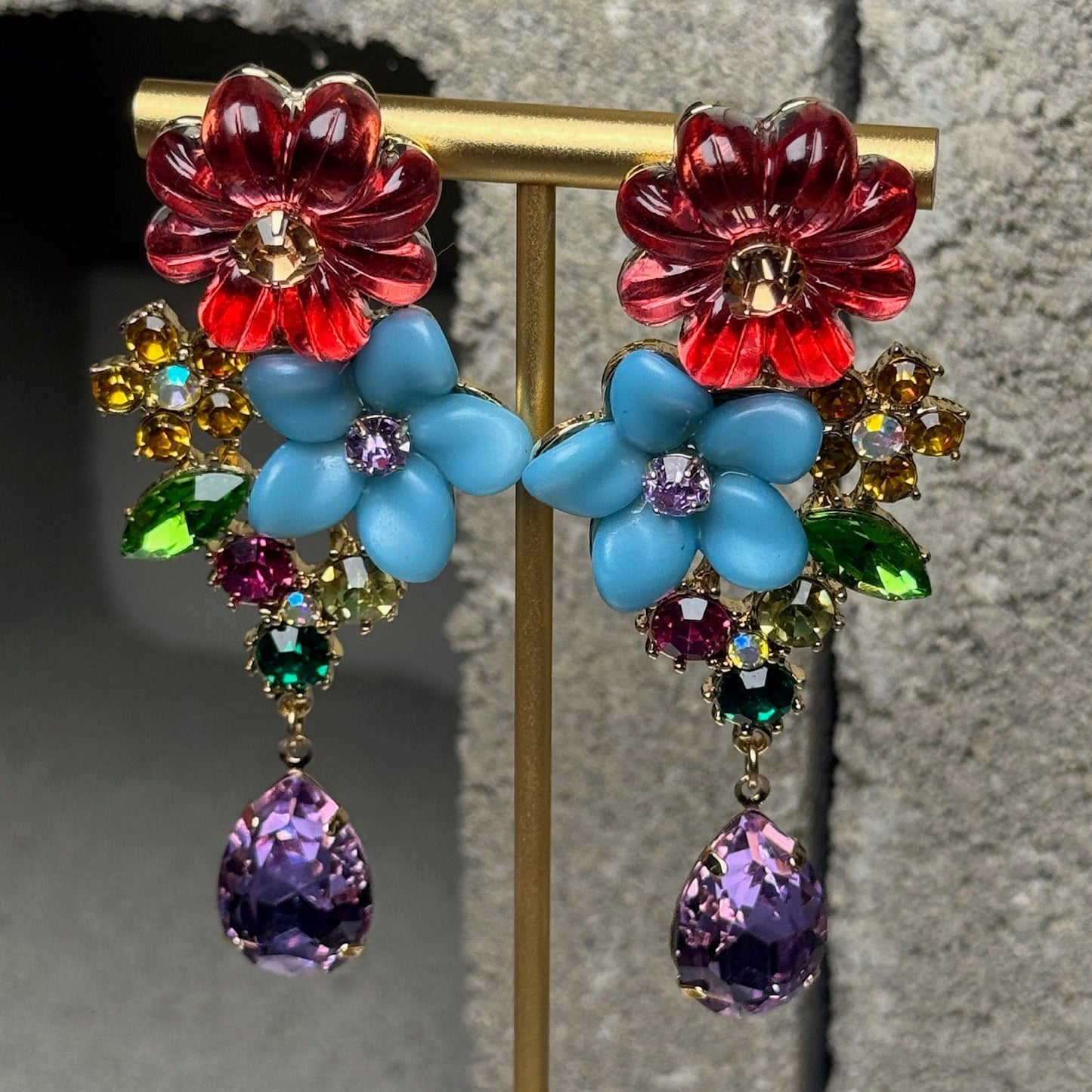 Flower Bomb Tassel Earrings