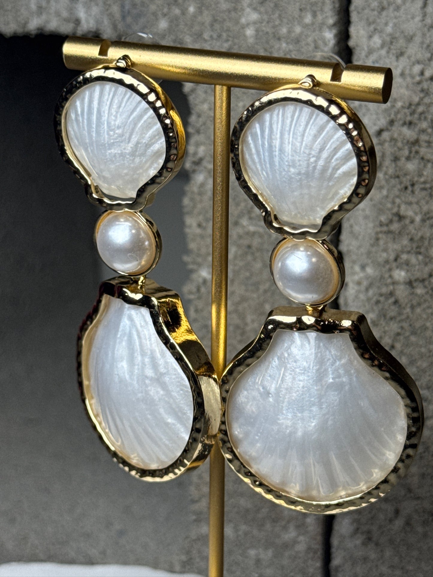 Pearls & Paradise Layered Earrings