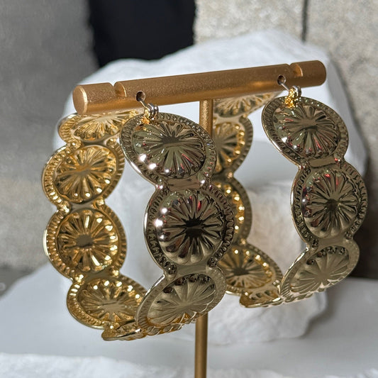 Garden Glow Hoop Earrings