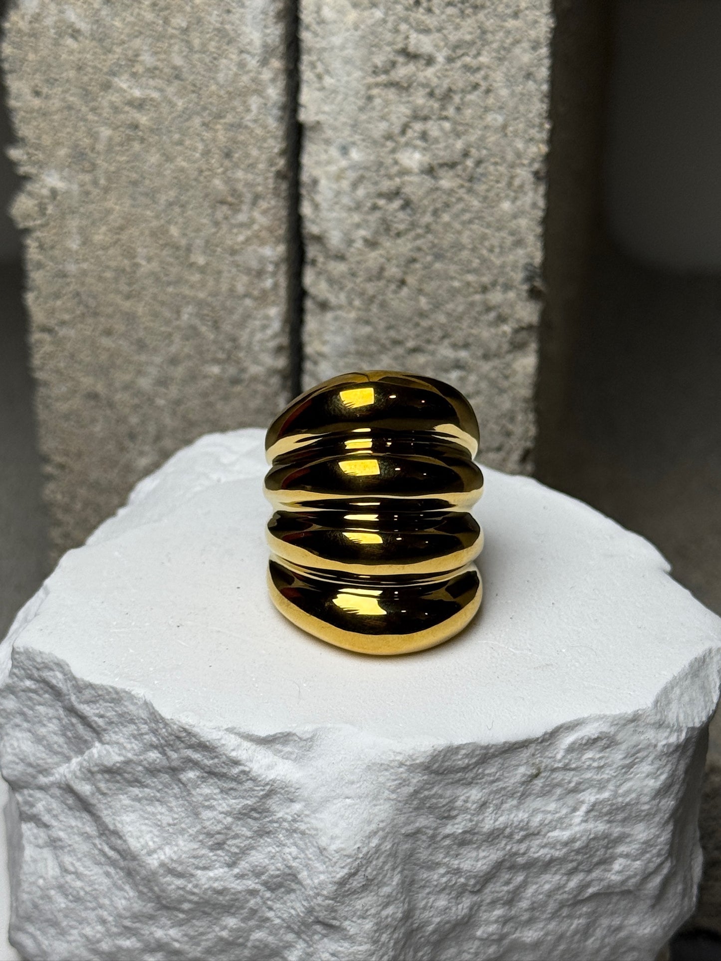Booked Solid Layered Ring Size 8