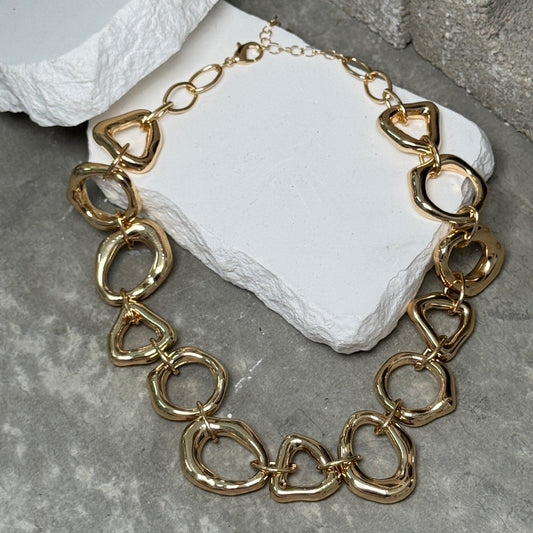 Shape Shift Link Necklace 15" w/ Extender