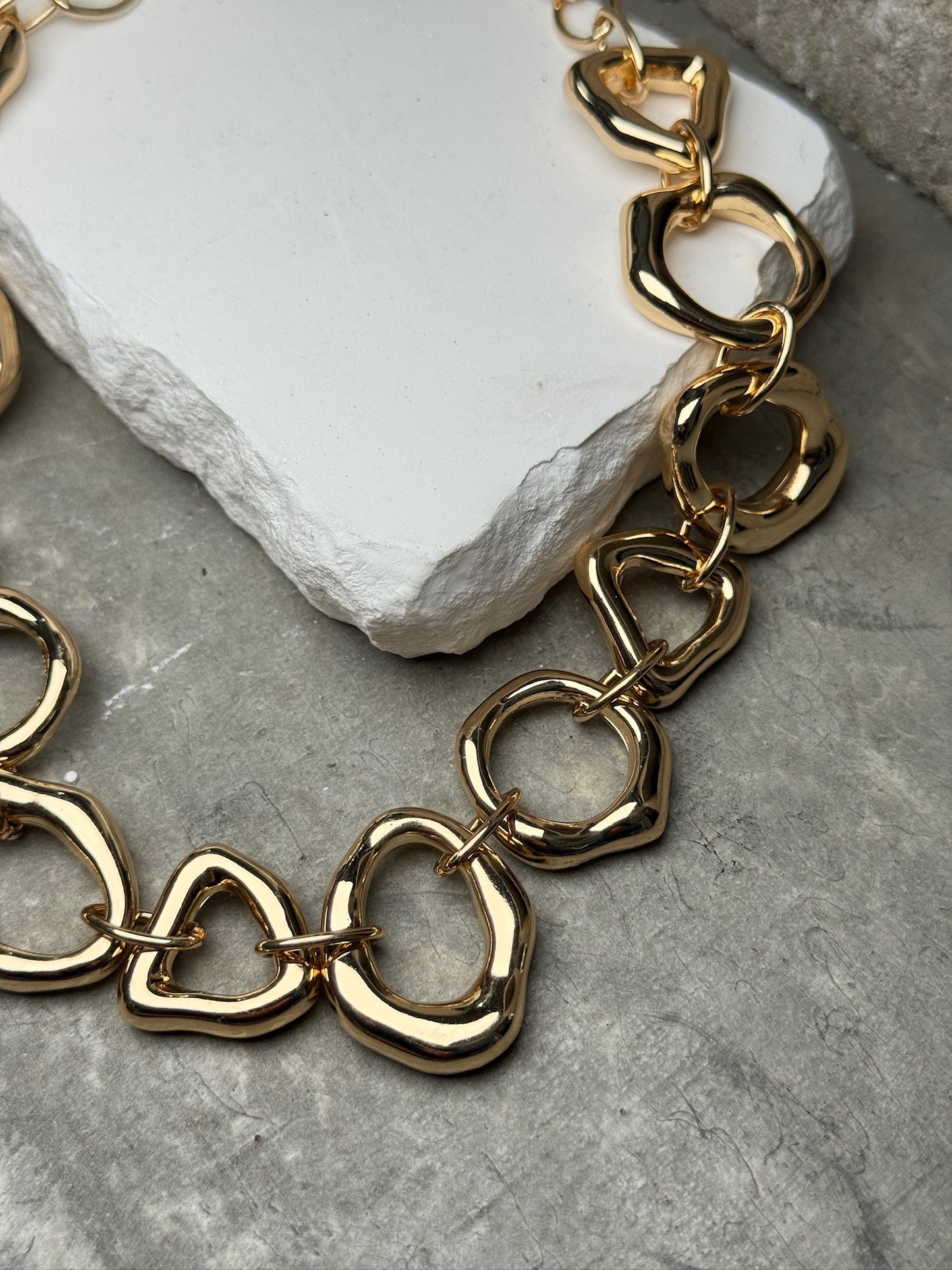 Shape Shift Link Necklace 15" w/ Extender