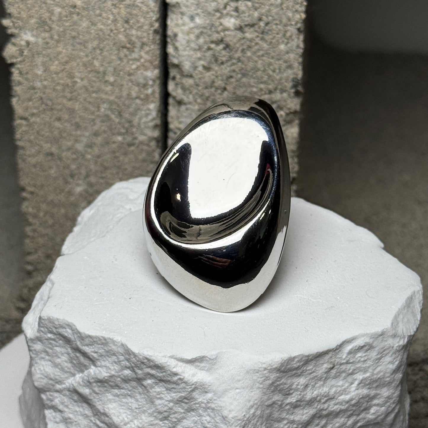 Chrome Crush Expandable Ring Up To Size 10