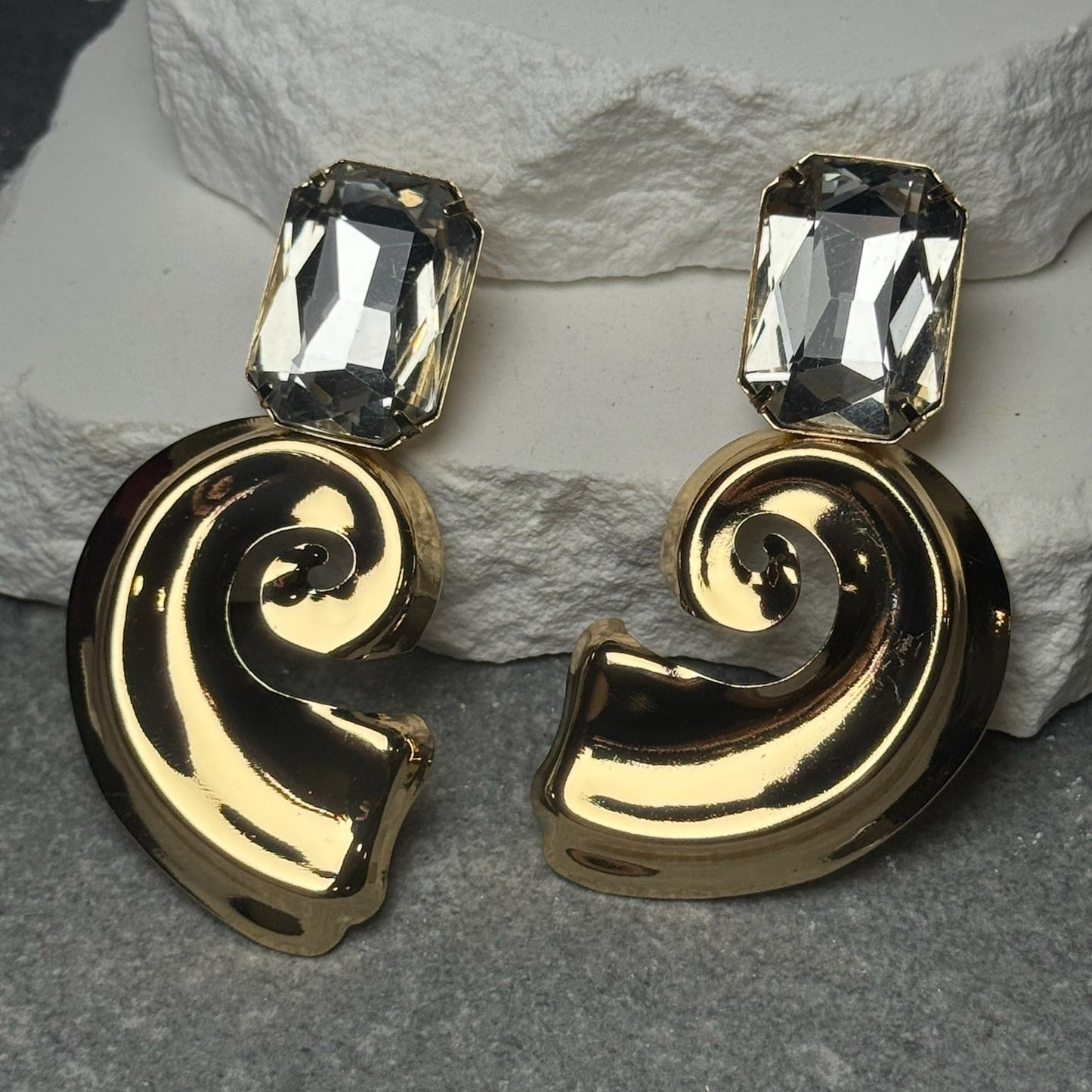 Out Of Your League Spiral Earrings