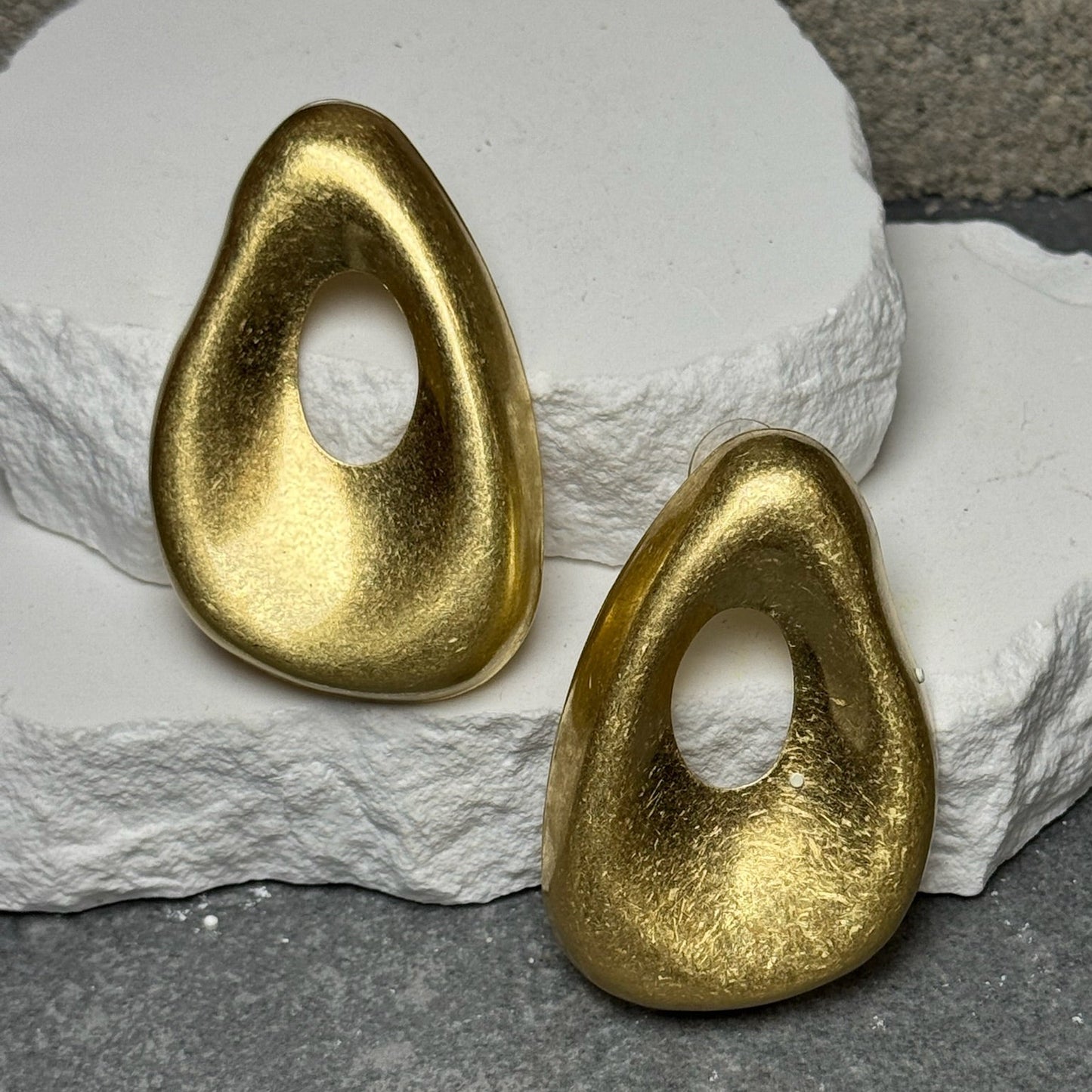 Mirror Finish Cutout Earrings