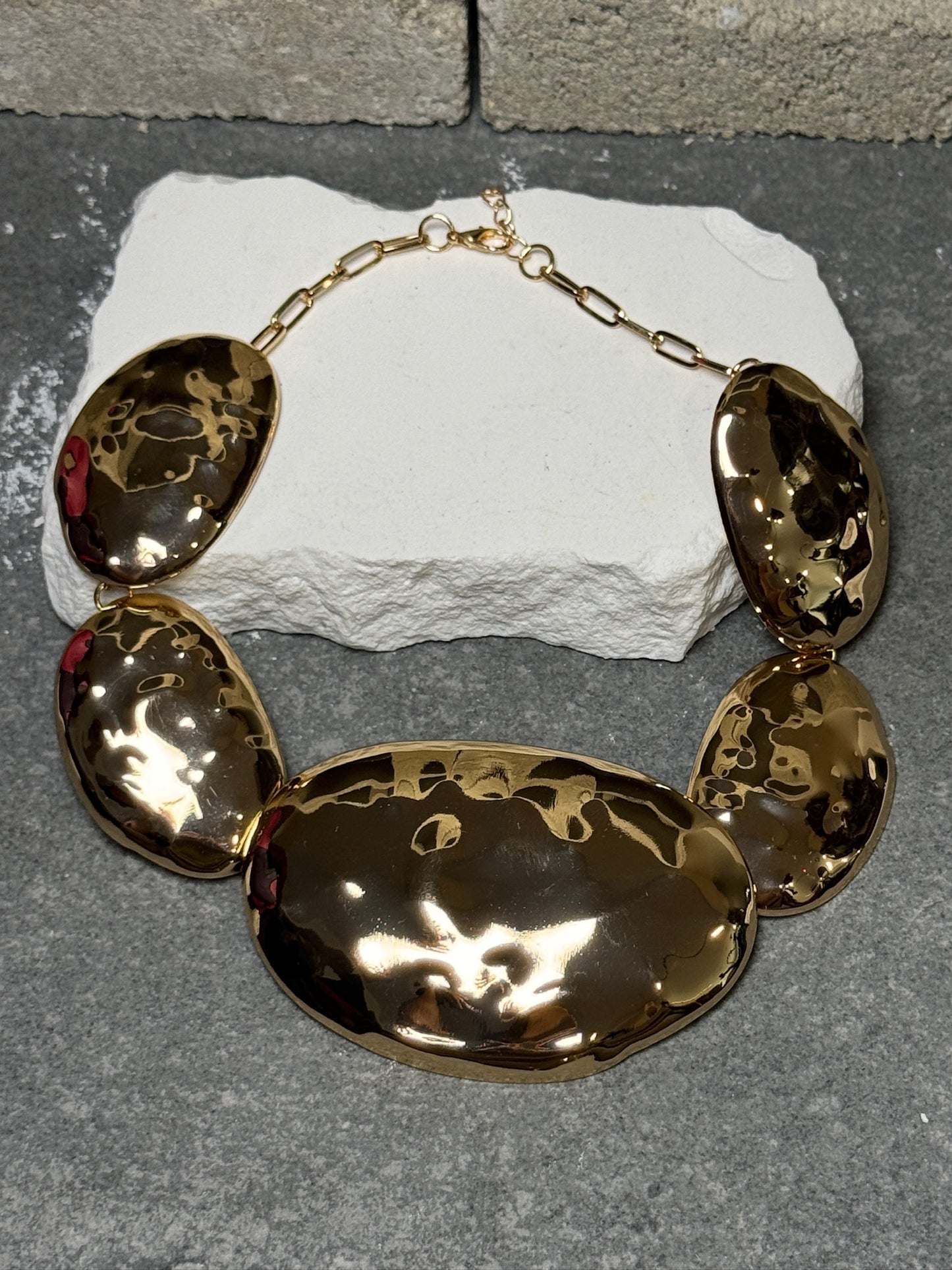 Old Money Statement Necklace 16" w/ Extender