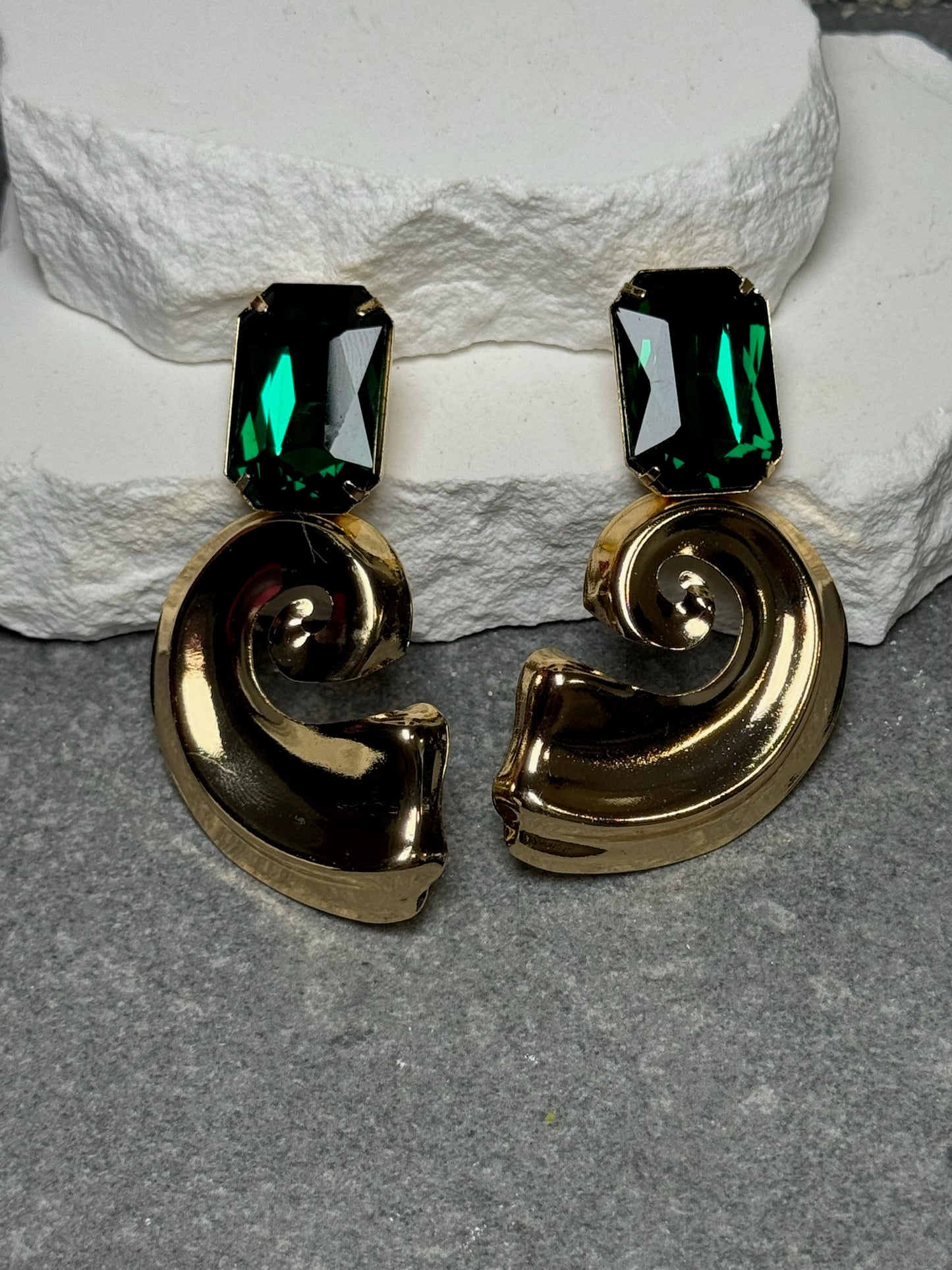 Out Of Your League Spiral Earrings