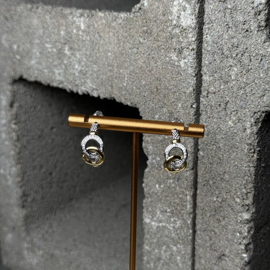 To Infinity Mix Metal Earring