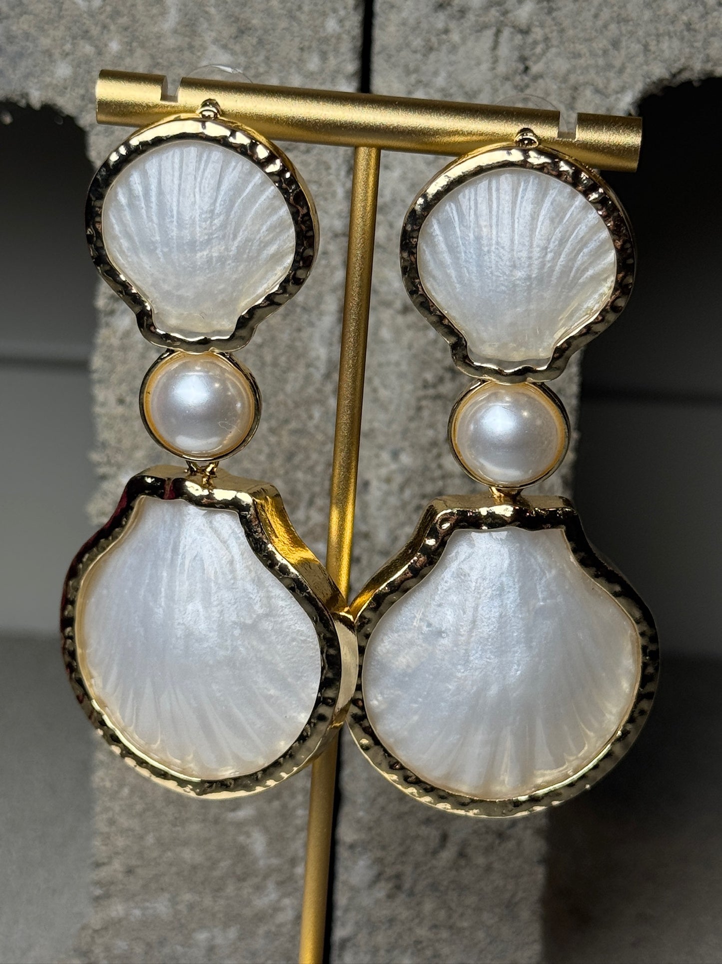 Pearls & Paradise Layered Earrings