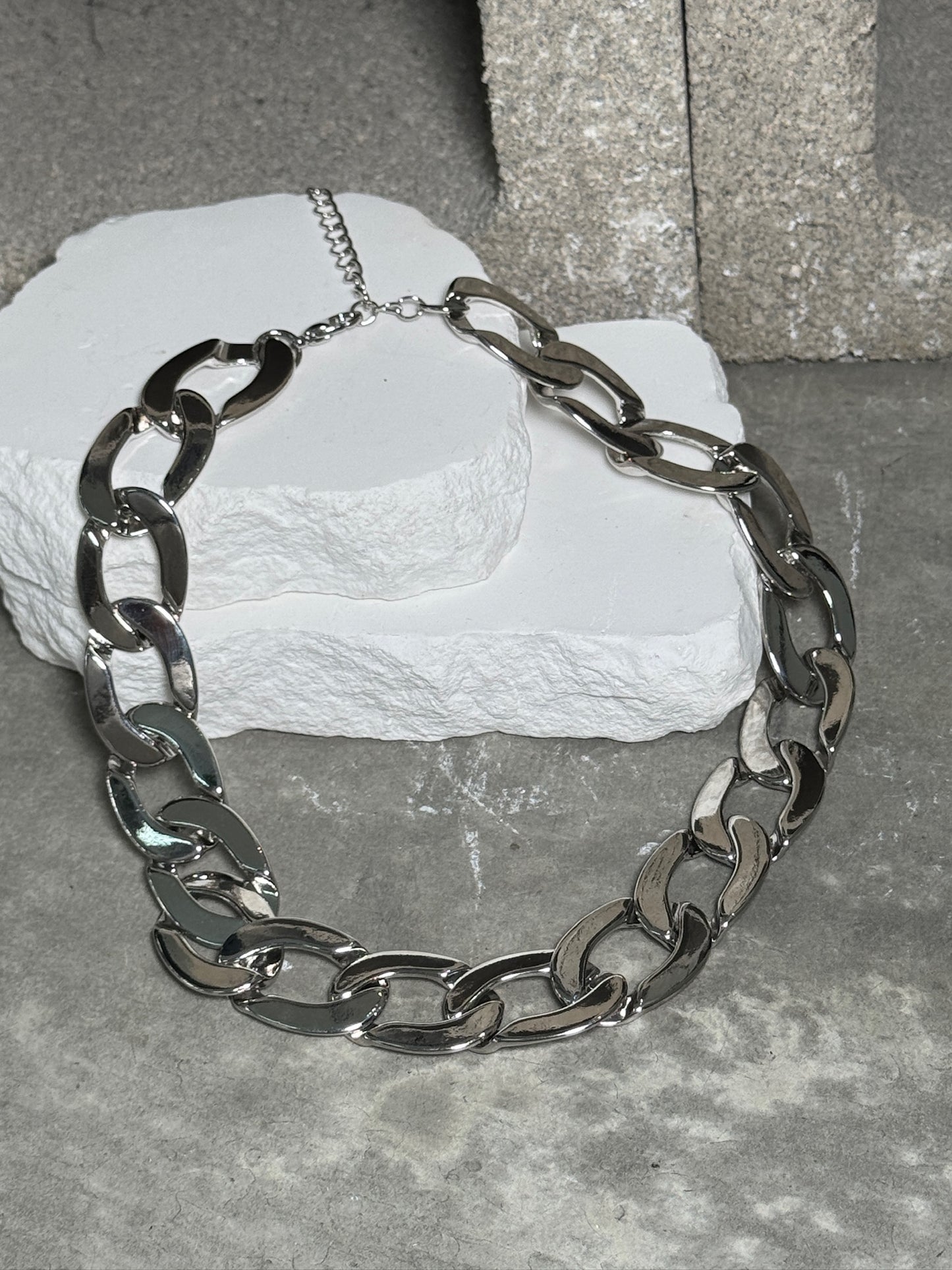 Heavy Metal Chunky Layered Necklace