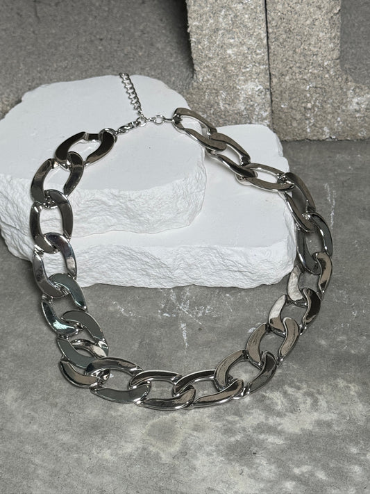 Heavy Metal Chunky Layered Necklace