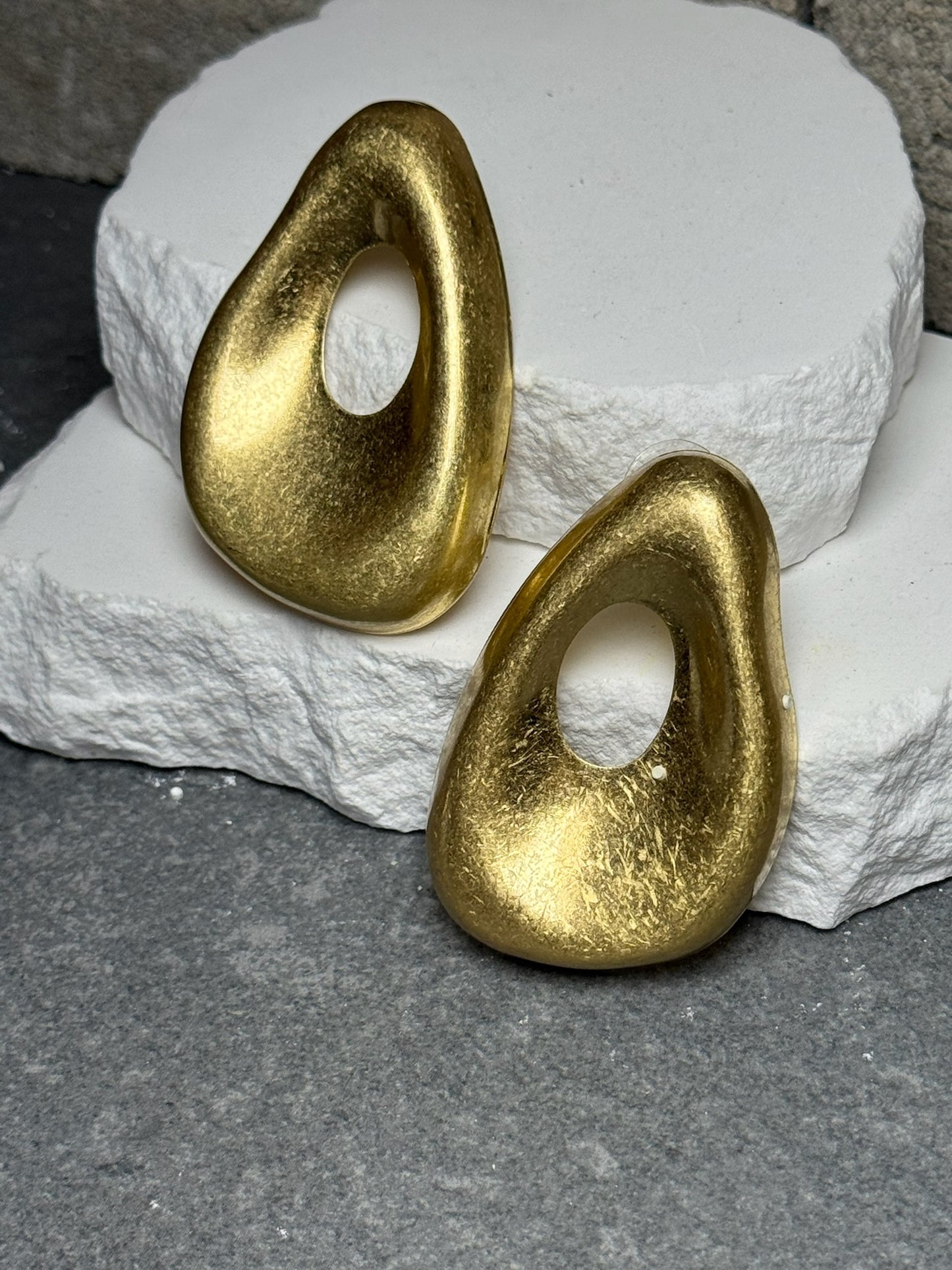 Mirror Finish Cutout Earrings