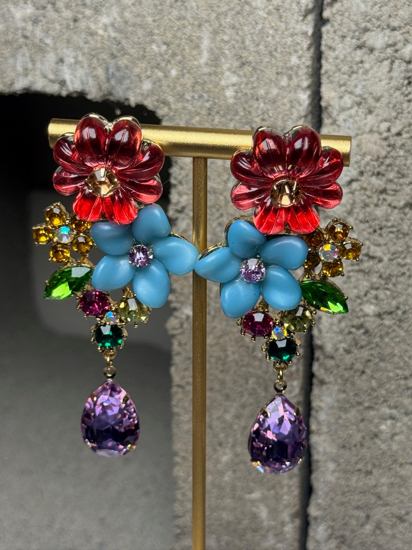 Flower Bomb Tassel Earrings