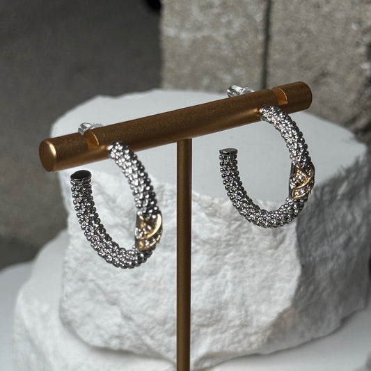 Sparkle Mix Metal Mini Hoop