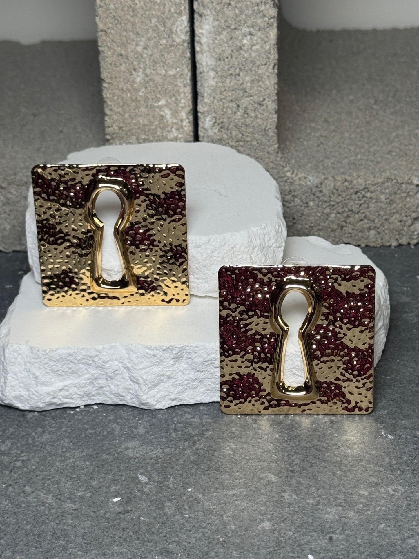Locked In Stud Earrings