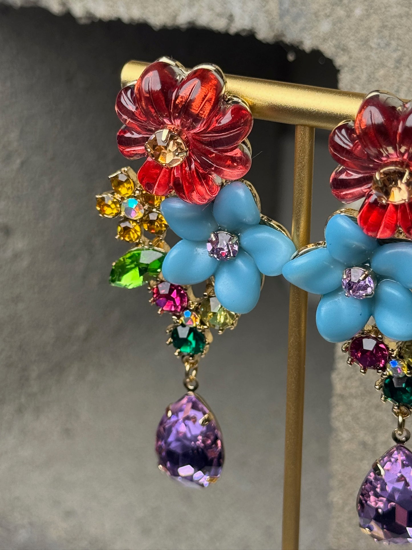 Flower Bomb Tassel Earrings
