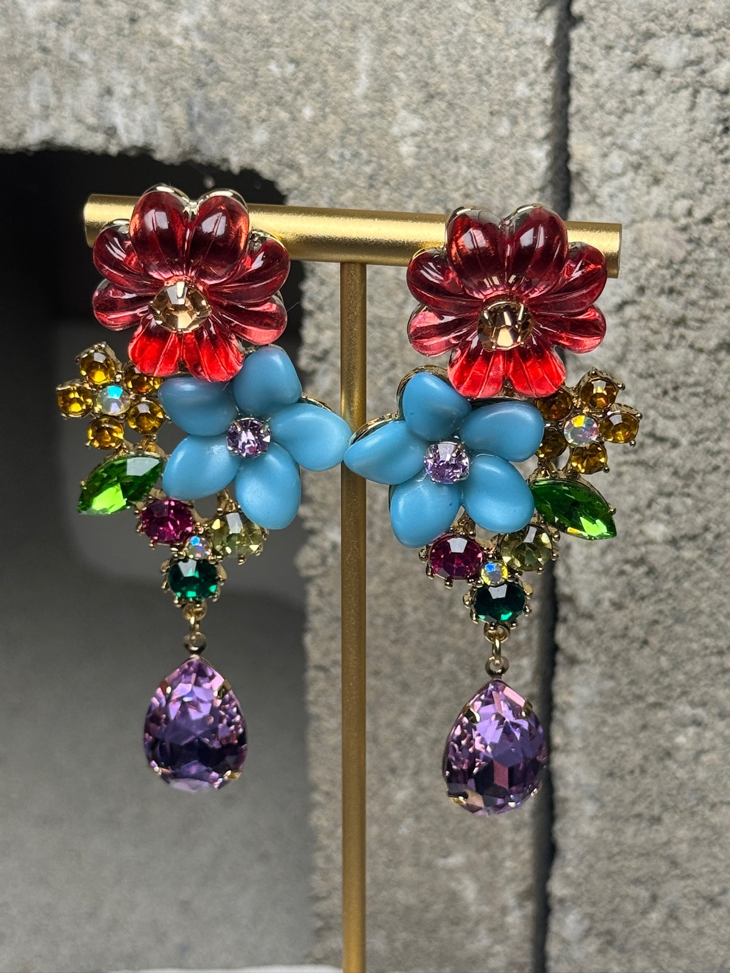 Flower Bomb Tassel Earrings