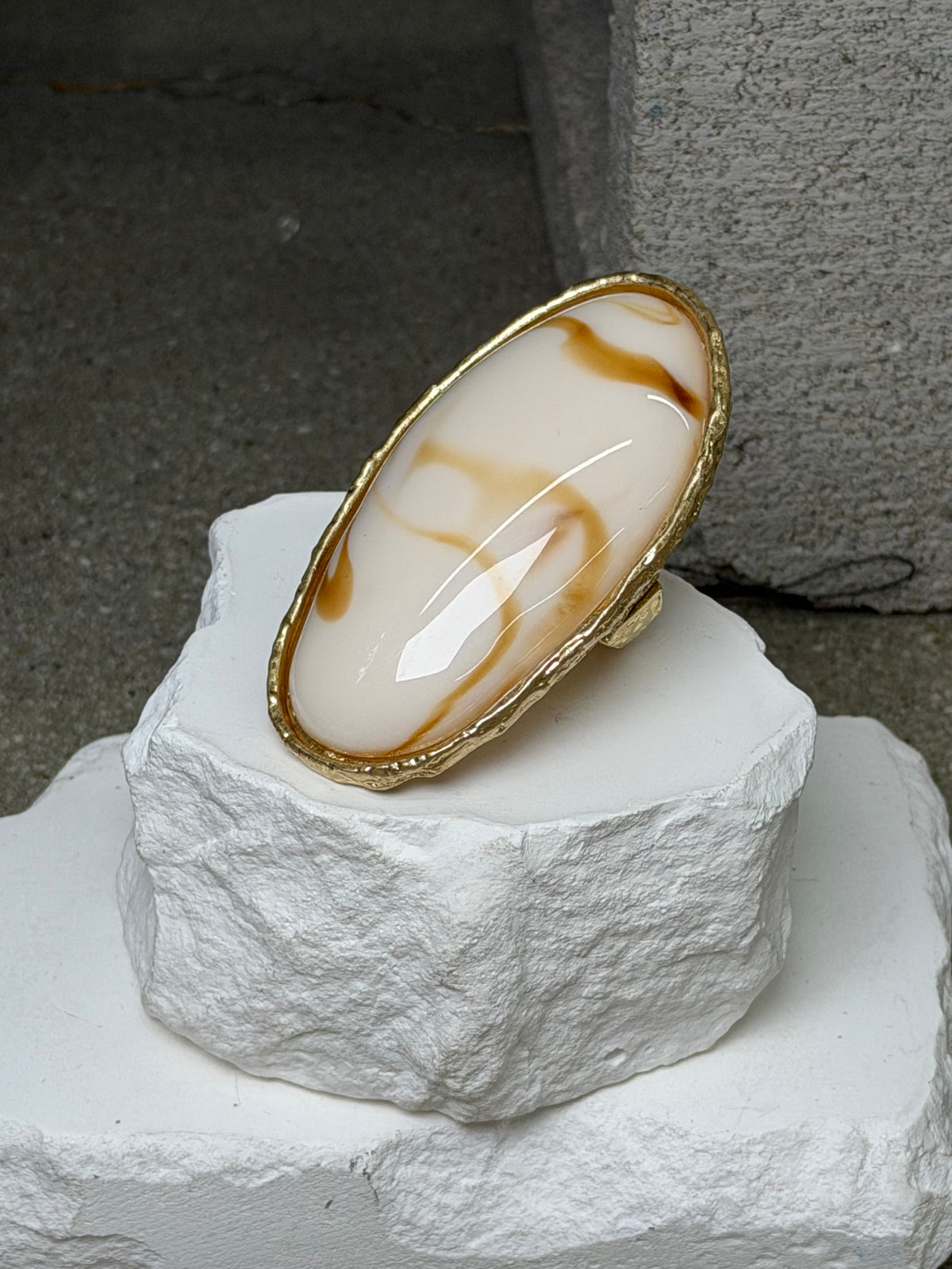 Ethereal Statement Ring Expandable Up To Size 10