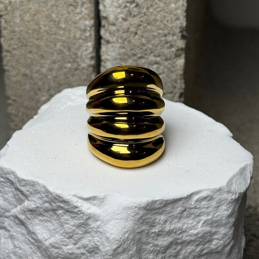 Booked Solid Layered Ring Size 8