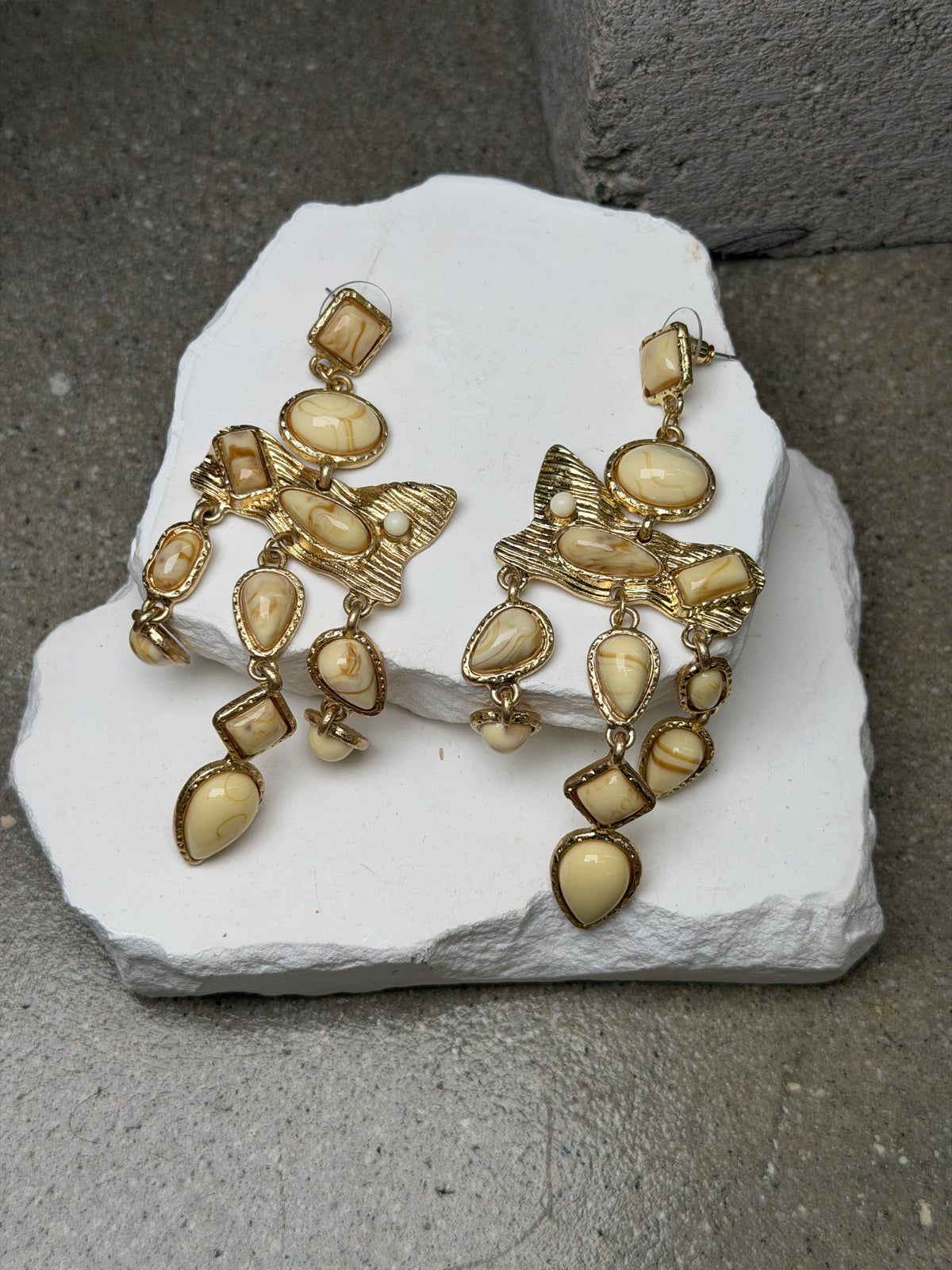 The Archive Layered Stone Earrings