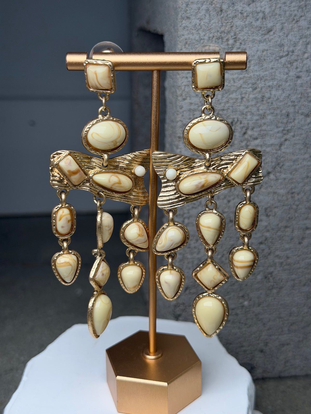The Archive Layered Stone Earrings