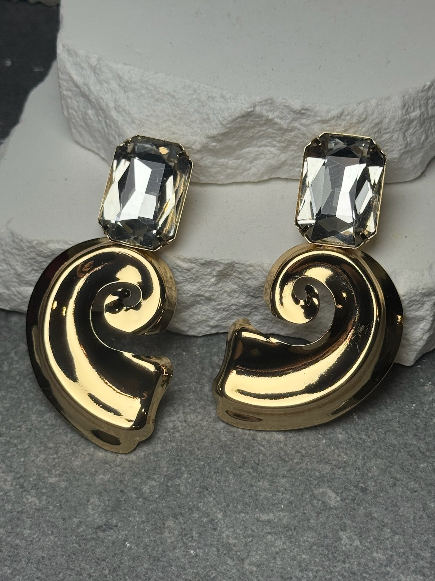 Out Of Your League Spiral Earrings