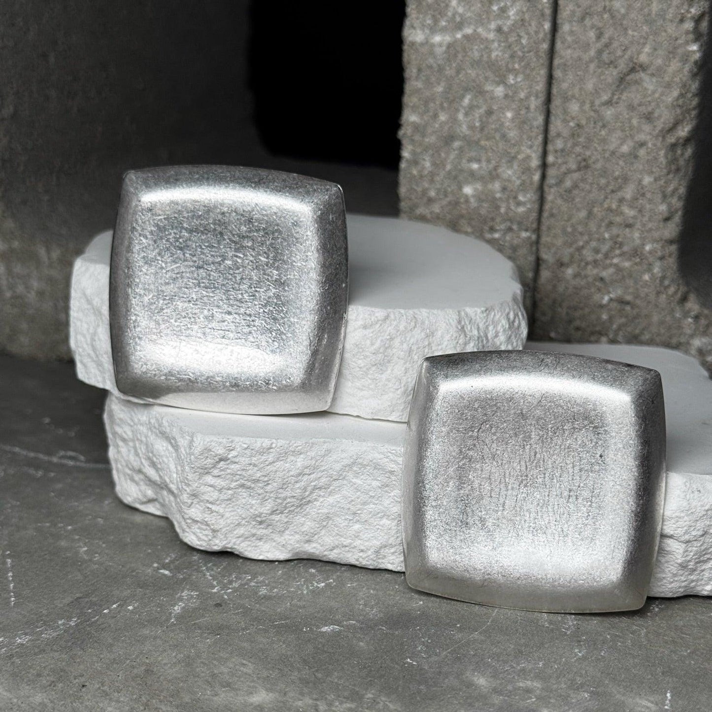 Everyday Square Metal Earrings