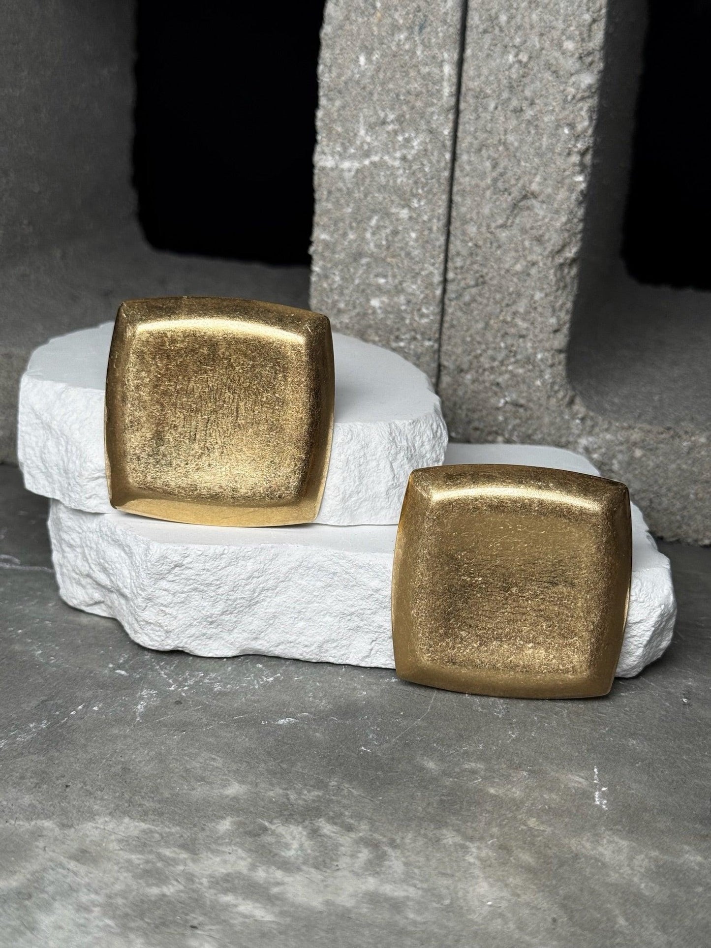 Everyday Square Metal Earrings