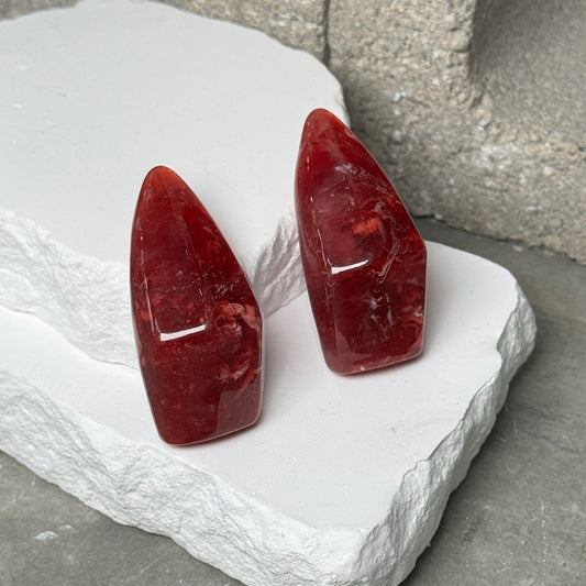 Berry Drop Abstract Earrings
