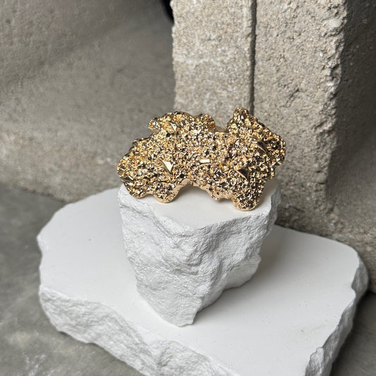 Gold Digger Double Finger Ring