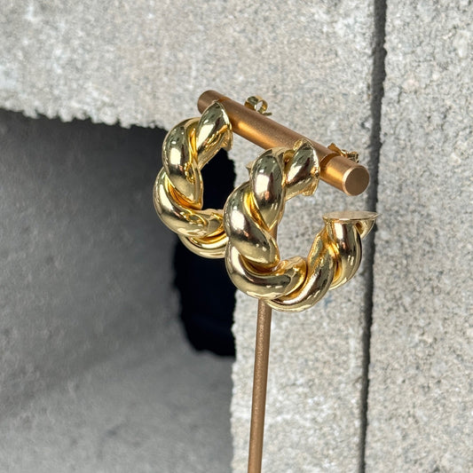 Woven Medium Hoops