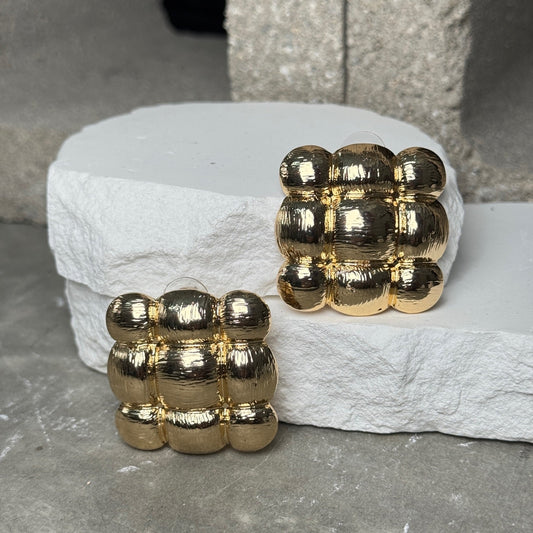 Square Plush Earrings
