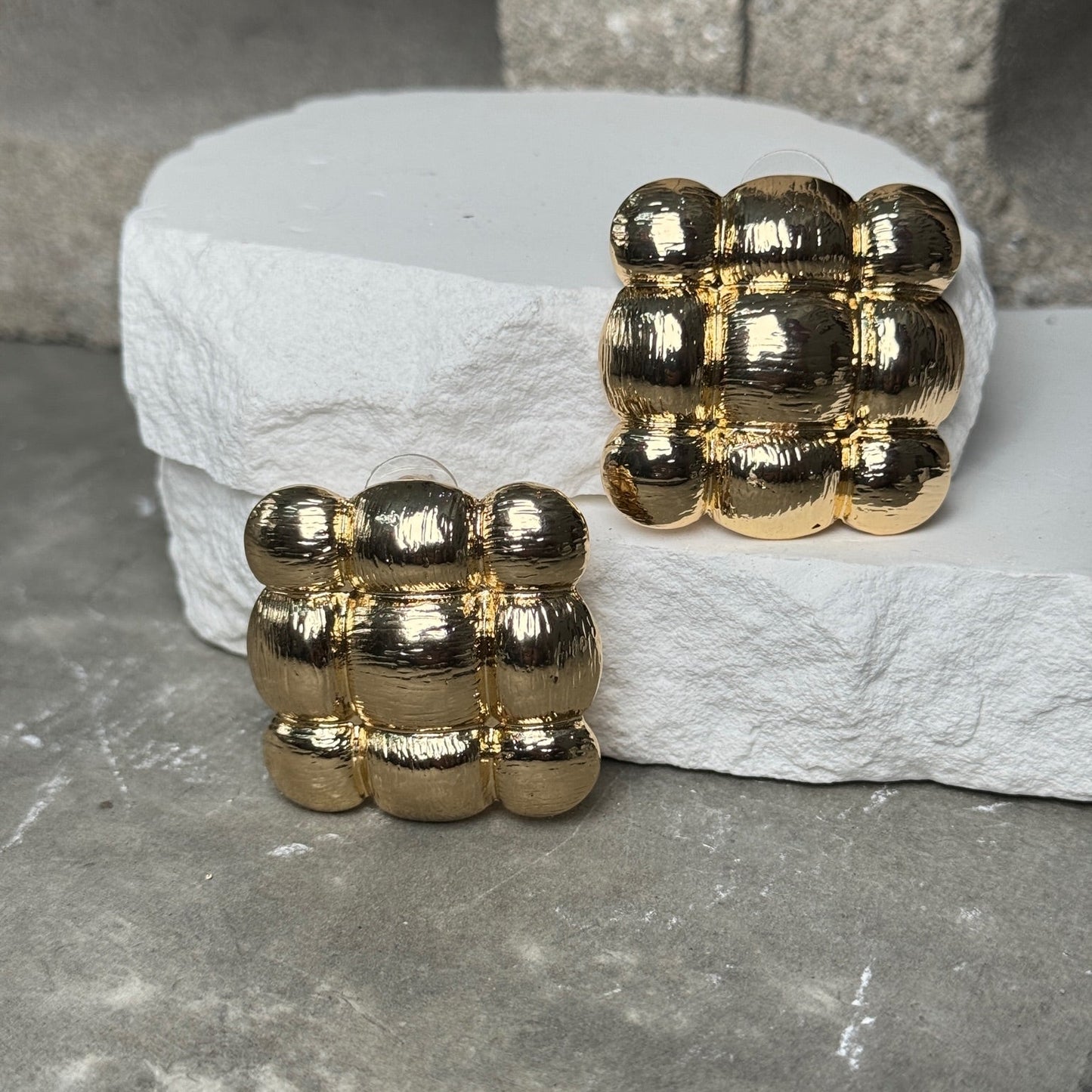 Square Plush Earrings
