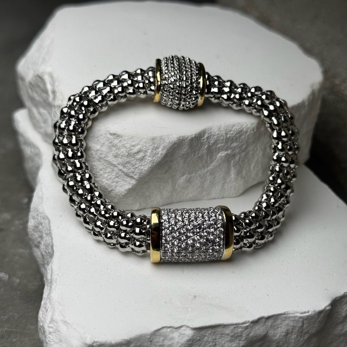 Shine Bright Mix Metal Bracelet 7"