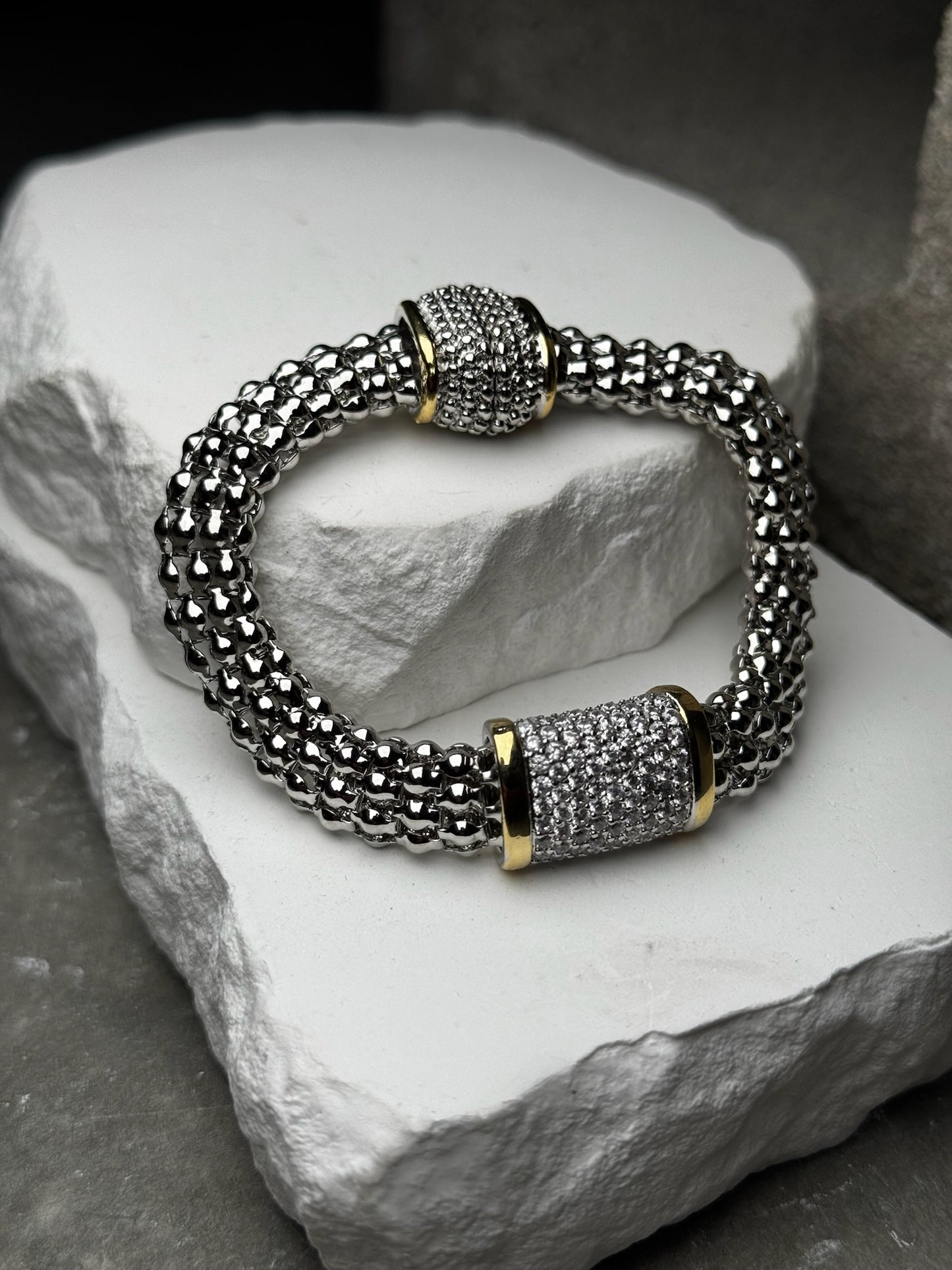 Shine Bright Mix Metal Bracelet 7"