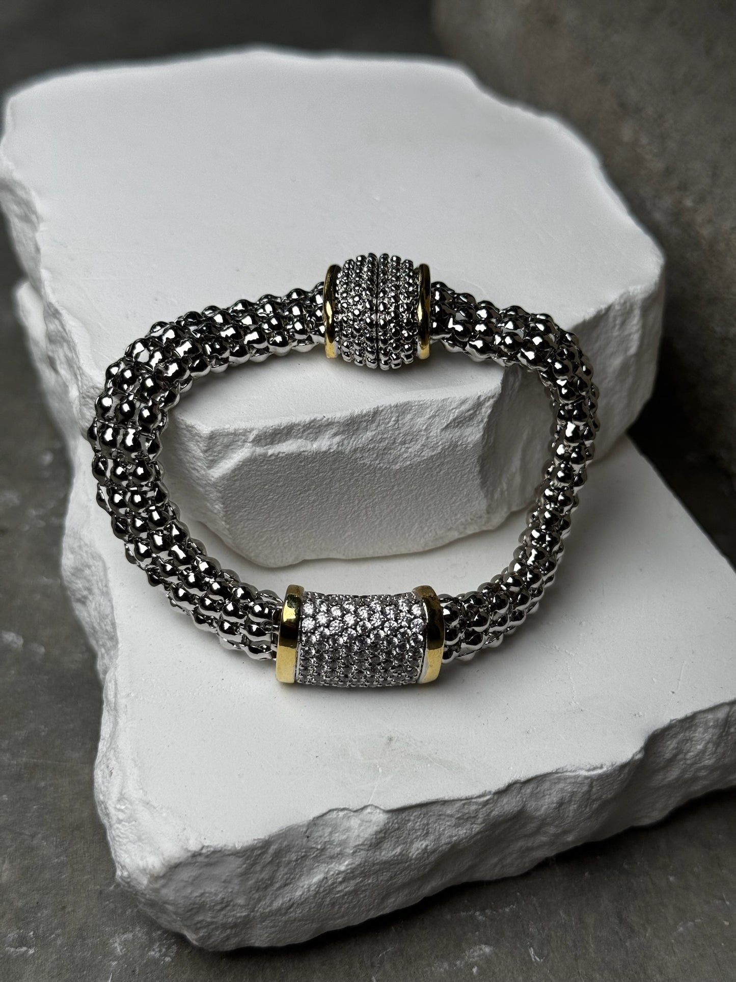 Shine Bright Mix Metal Bracelet 7"