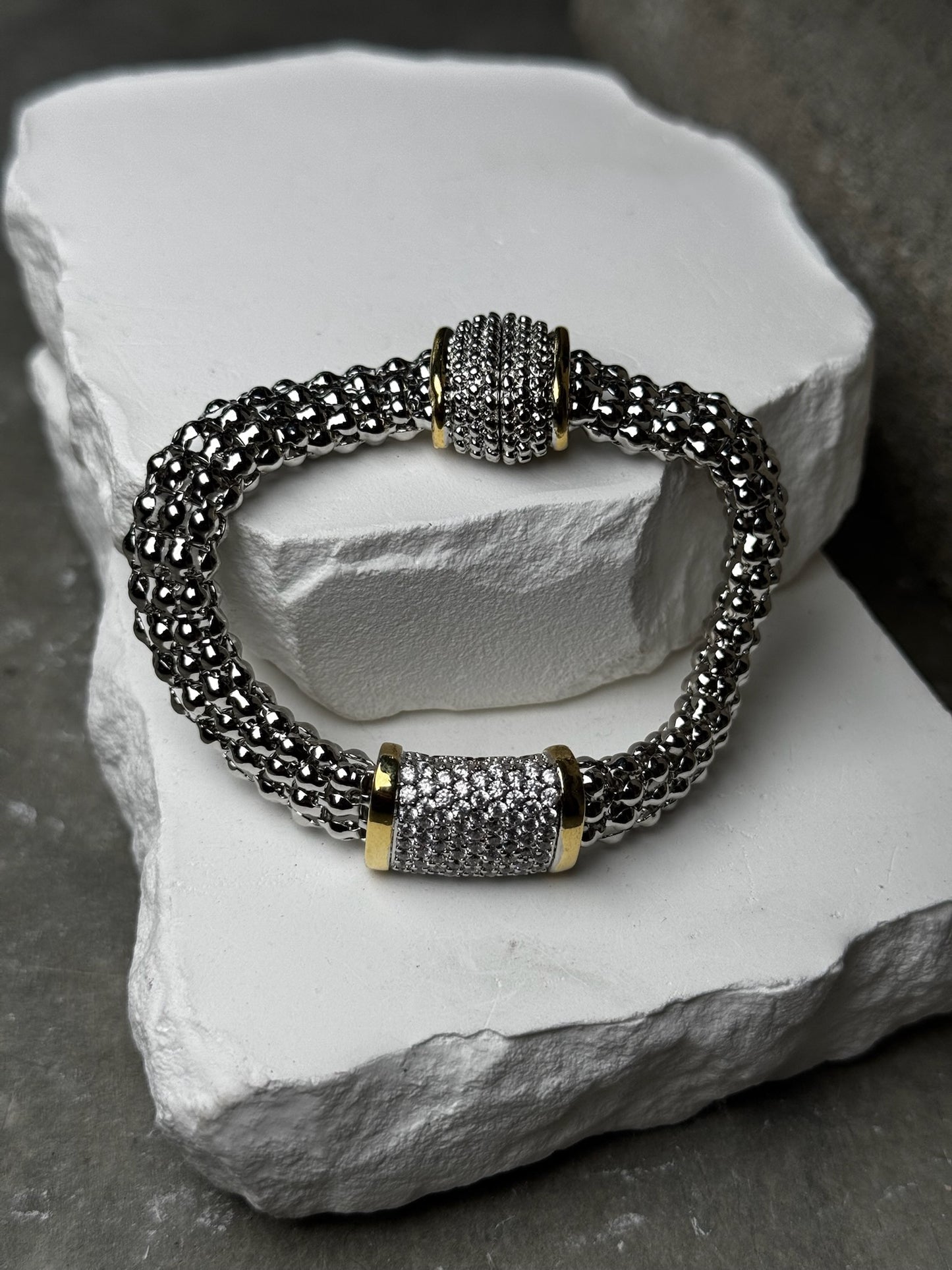 Shine Bright Mix Metal Bracelet 7"