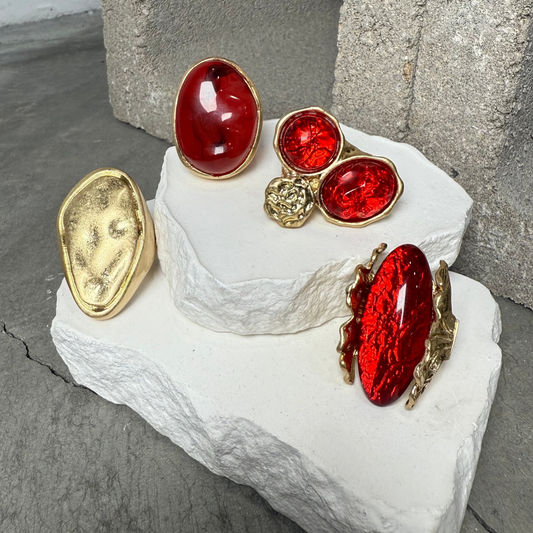 All Red Everything Ring Bundle