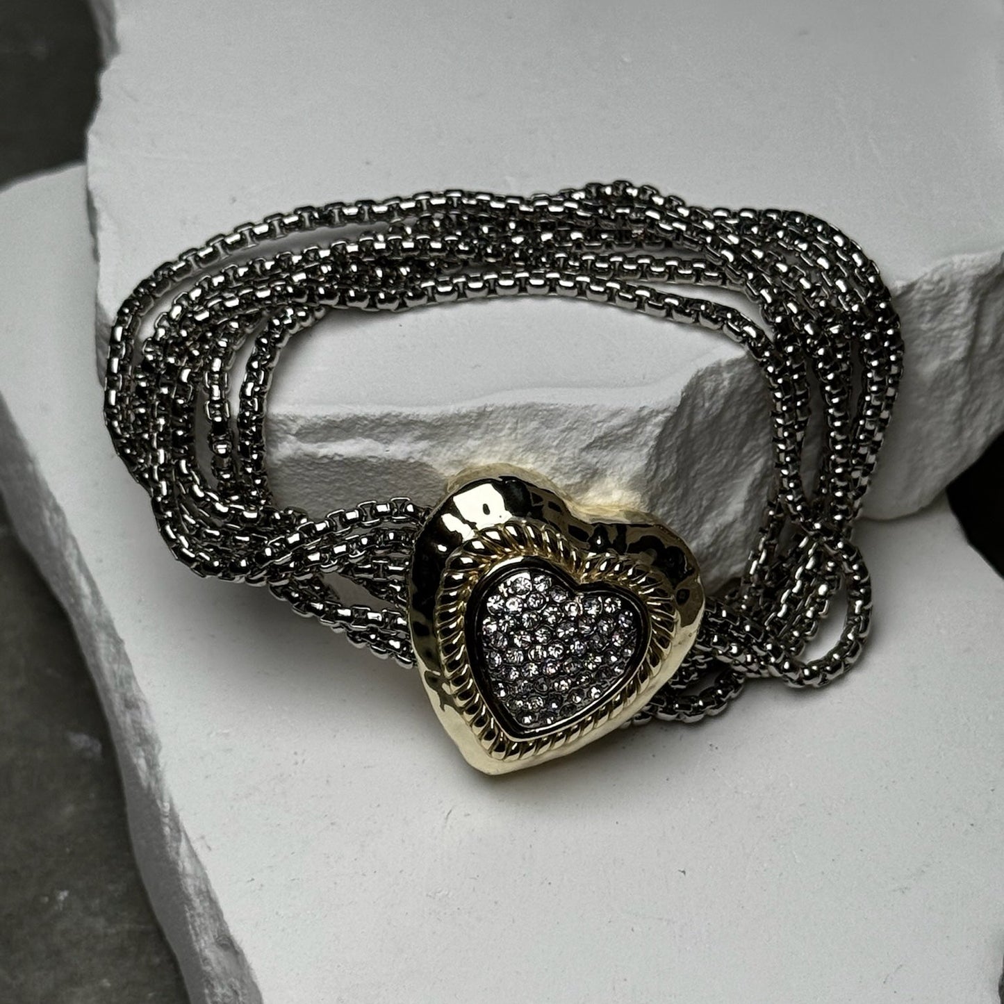 Shine Bright Mix Metal Bracelet 7"