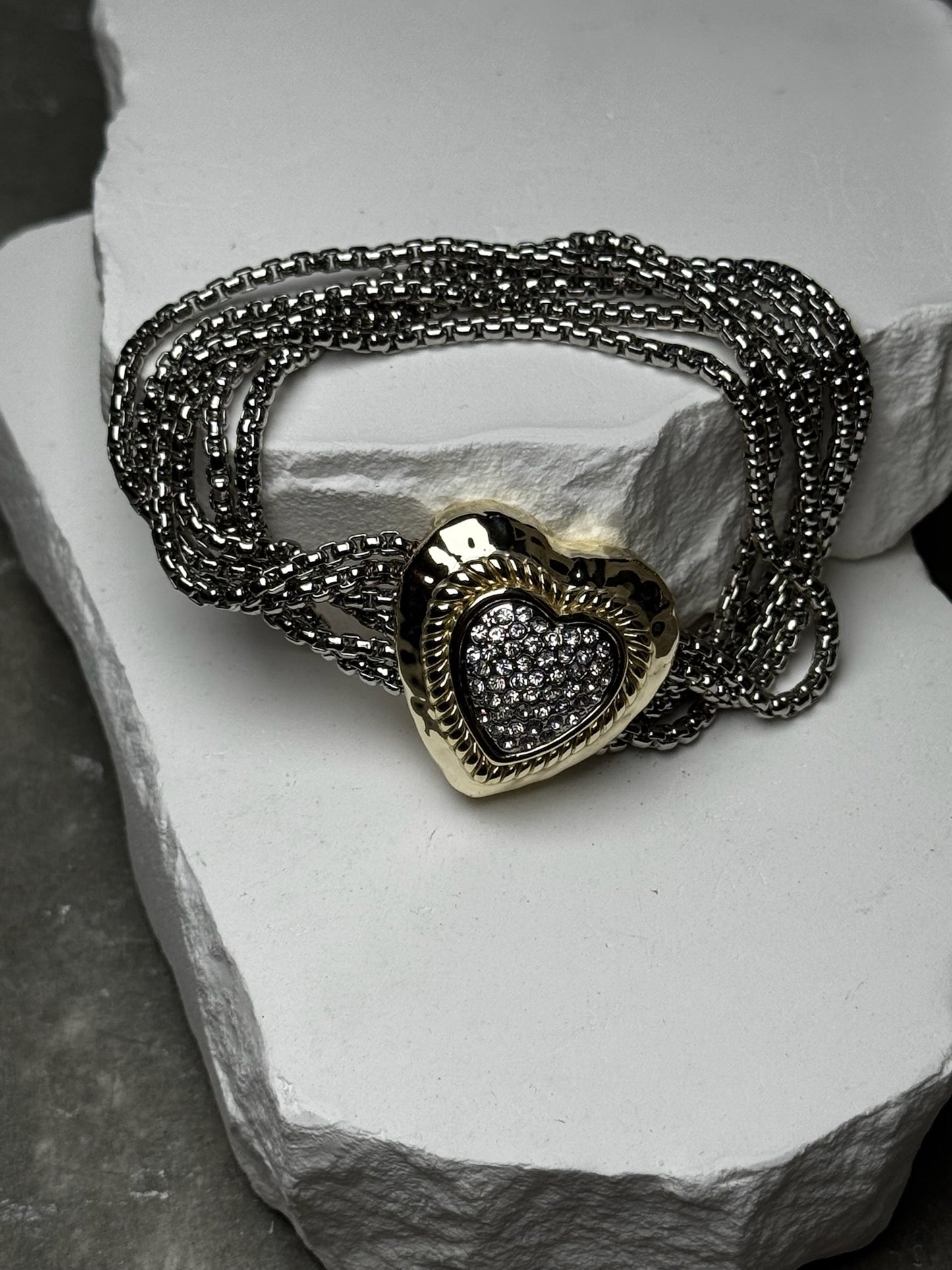 Shine Bright Mix Metal Bracelet 7"