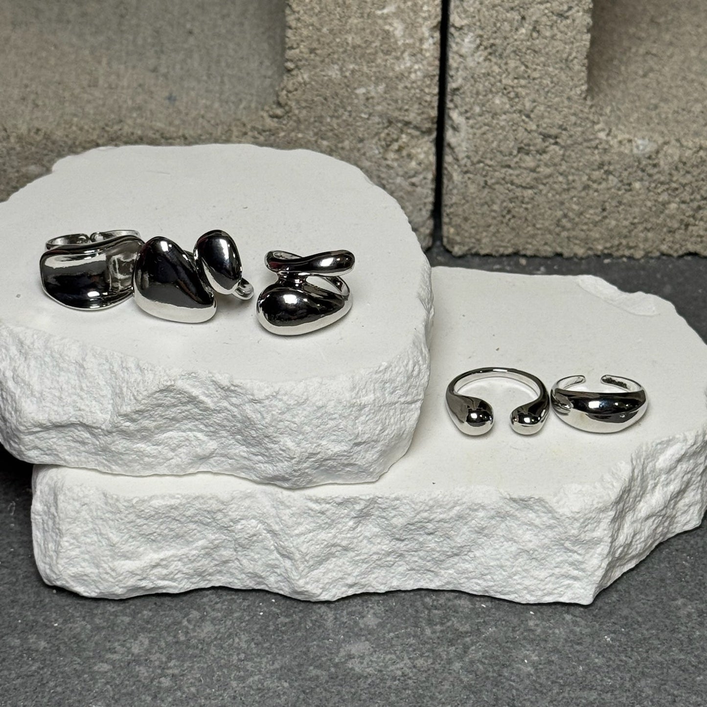 Melt Away 5 Pack Adjustable Ring Set Size 7