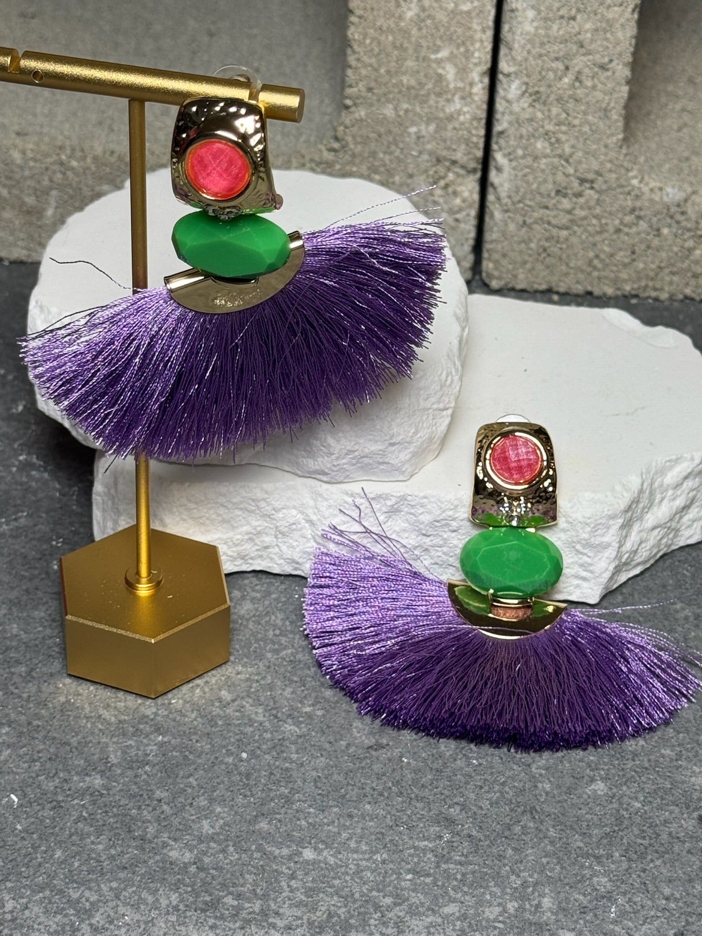 All The Drama Fan Earrings