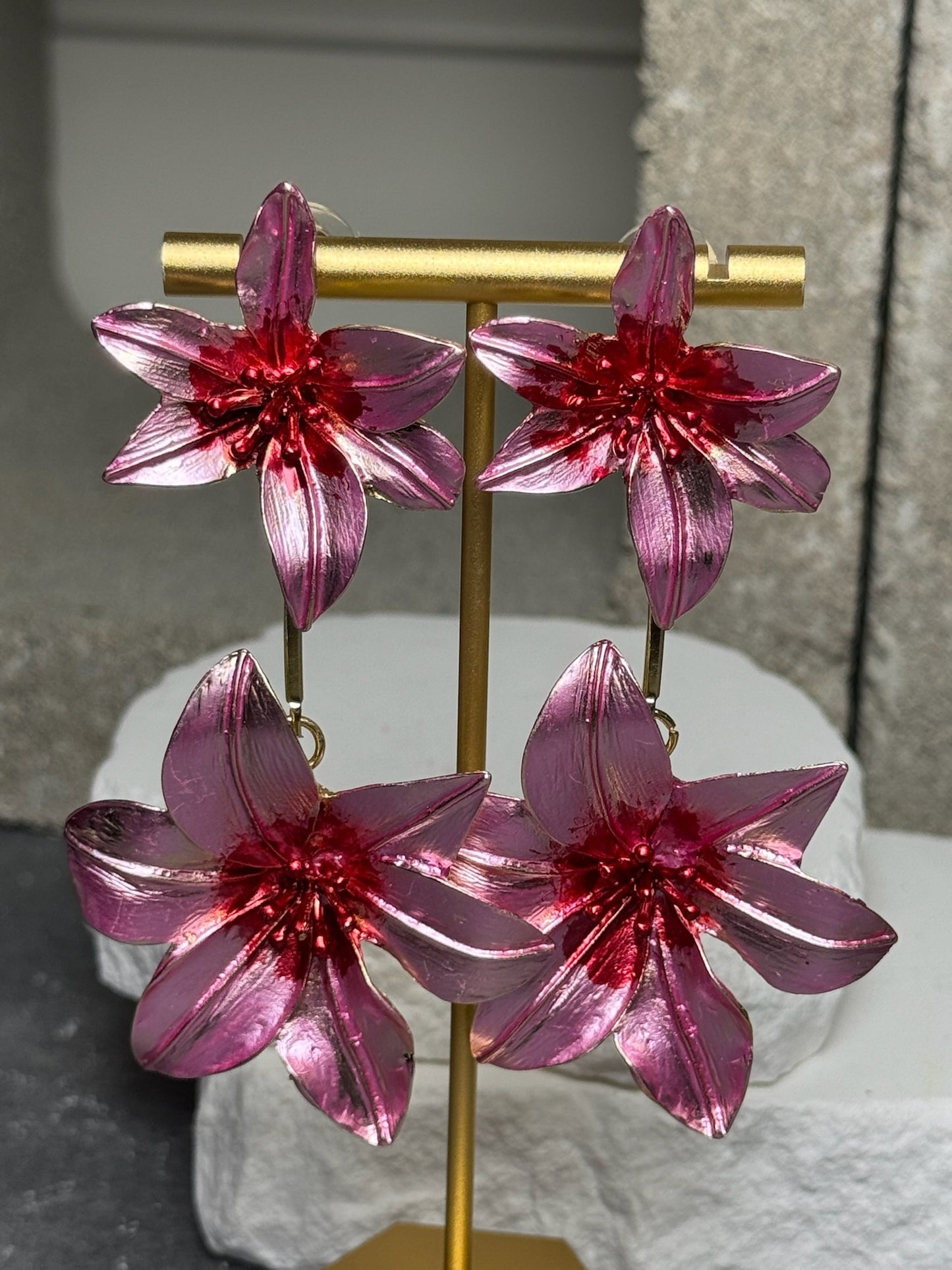 Love Language Flower Earrings